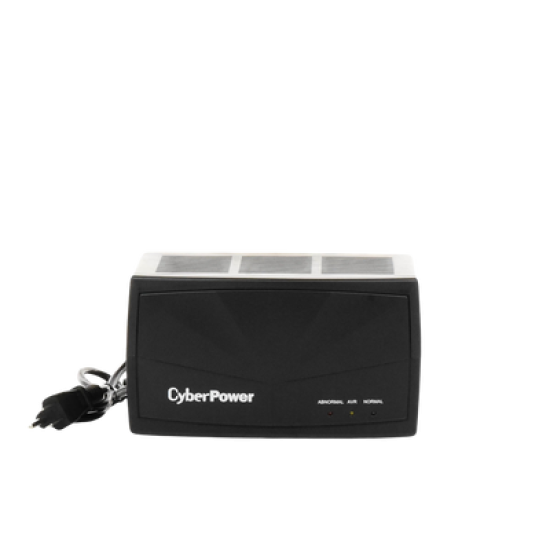 Regulador De Voltaje de 1500VA/750W, Entrada NEMA 5-15P, Con 8 Salidas NEMA 5-15R y Supresión de Picos a 245 Joules