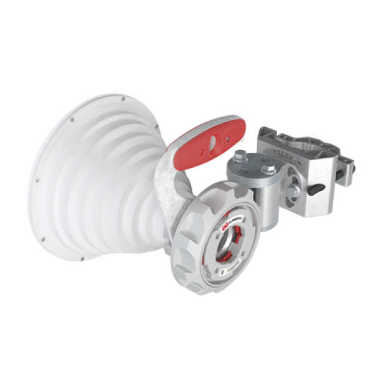 Antena Sectorial Simétrica de 30° / 2x2 / Rango de Frecuencia Extendido: 4900 - 7125 MHz / Ganancia de 18 dBi / Lista para Adaptadores Twistport / Protección IP65