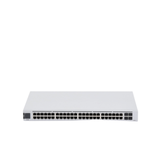 UniFi Switch USW-48-POE, Capa 2 de 48 puertos (32 puertos PoE 802.3af/at + 16 puertos Gigabit) + 4 puertos 1G SFP, 195W, pantalla informativa