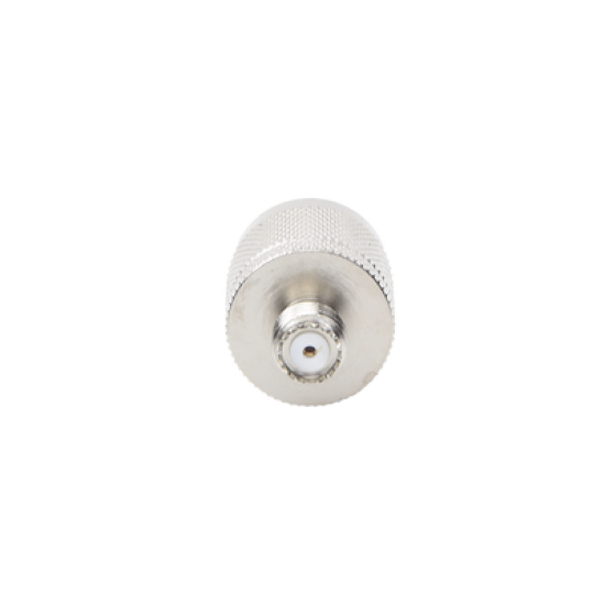 Adaptador en Línea, de Conector Mini UHF Hembra a N Macho, Níquel/ Oro/ Teflón.