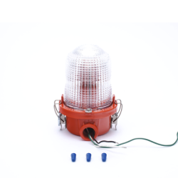 Lámpara de Obstrucción Roja/ Luz Fija Tipo L-810, LED de baja intensidad/ 120 - 240 Vca/ Luz Infraroja