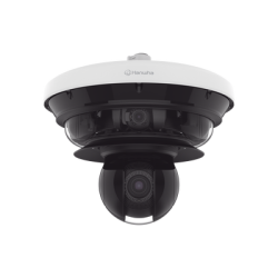 Cámara IP Multisensor 34MP (4 sensores 4K) con lentes motorizados / PTZ 2 MP 40X / Hasta 2 tarjetas MicroSD de 512GB / WDR de hasta 150dB / IP66 / IK10 / autoseguimiento / Inteligencia artificial para eventos
