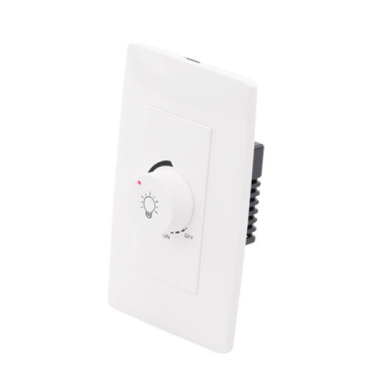Dimmer Rotativo para Lámpara Incandescentes / 300 W 127 V CA / Color Blanco.