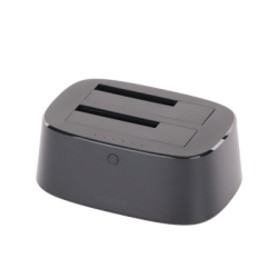 Base USB 3.0 para Disco Duro de Doble Bahía | Soporta Discos SATA de 2.5' & 3.5´ | Soporta discos de 12TB | Compatible con UASP, SATA 3.0 | Con adaptador de corriente 12V3A | Cable USB 1M | Alta Velocidad | Modo Clonación.