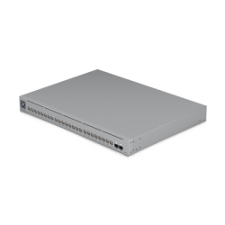 UniFi Switch Pro Max 24 POE, 24 puertos (8 puertos POE++ 2.5 GbE y 16 puertos GbE POE+), 2 puertos SFP+ 10G, 400W, pantalla táctil