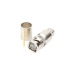 Conector BNC Macho de 75 Ohm, Anillo Plegable, para Cable 8238, RG-11/U, Níquel/ Oro/ Teflón.