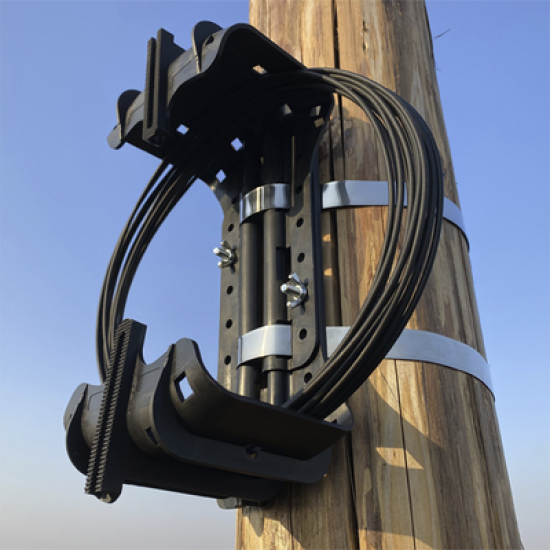 Raqueta para Resguardo de Excedente de Cable de Fibra Óptica 