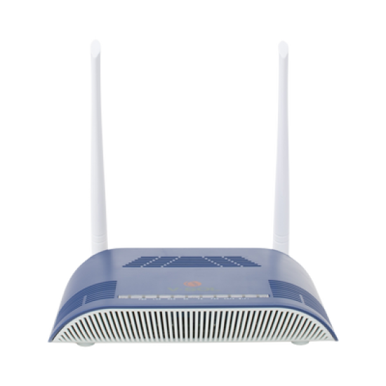 ONU Dual GPON/EPON con Wi-Fi en 2.4 GHz + 1 puerto SC/APC + 1 puerto LAN Gigabit + 1 puerto LAN Fast Ethernet + 1 puerto FXS + 1 puerto CATV, hasta 300 Mbps vía inalámbrico