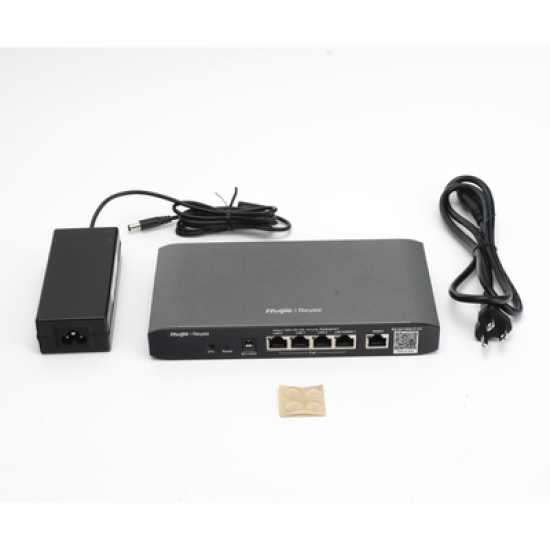 Router Balanceador con Función SD-WAN, POE+ hasta 54w, 3 puertos LAN gigabit, 1 Puerto WAN gigabit y 1 puerto LAN/WAN gigabit configurable, hasta 100 clientes con desempeño de 600 Mbps asimétricos