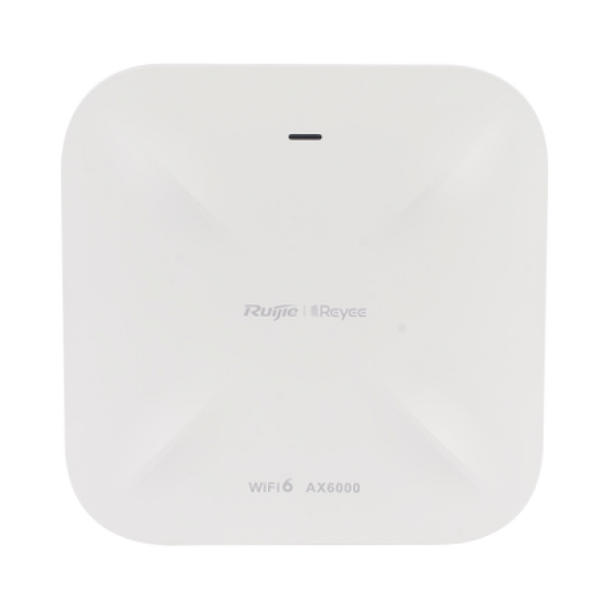 Punto de Acceso Wi-Fi 6 Industrial para Exterior Omnidireccional 5.95Gbps, MU-MIMO 4x4, 360°, Filtros Anti Interferencia y Auto Optimización con IA, puerto eth 2.5G y SFP