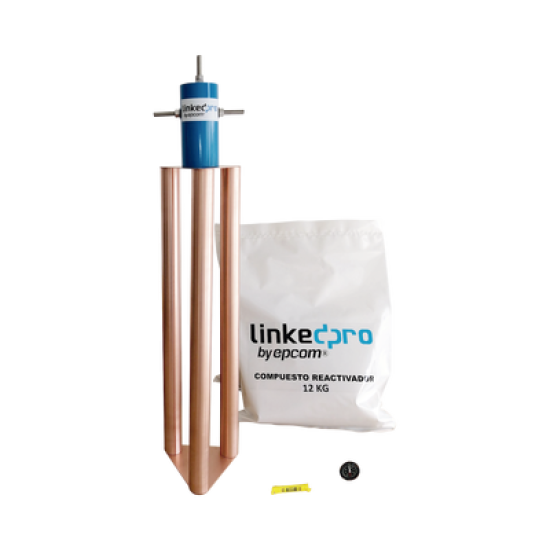 Electrodo para Corriente Máxima de 200 Amp. con Compuesto Mejorador de Terreno