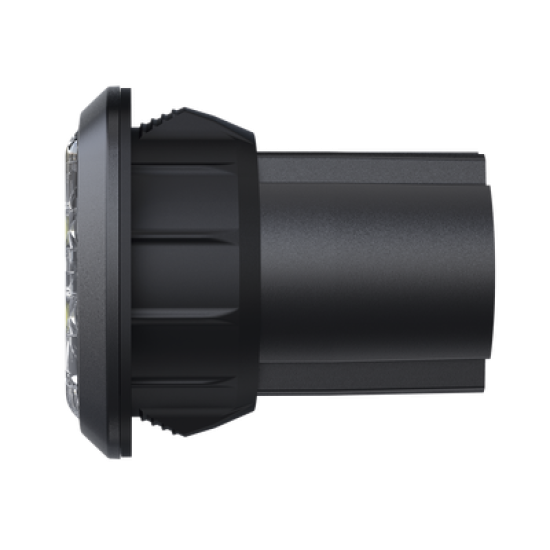 Estrobo Oculto, 6 LED, rojo/azul, SAE Clase I, Empotrable, lente transparente