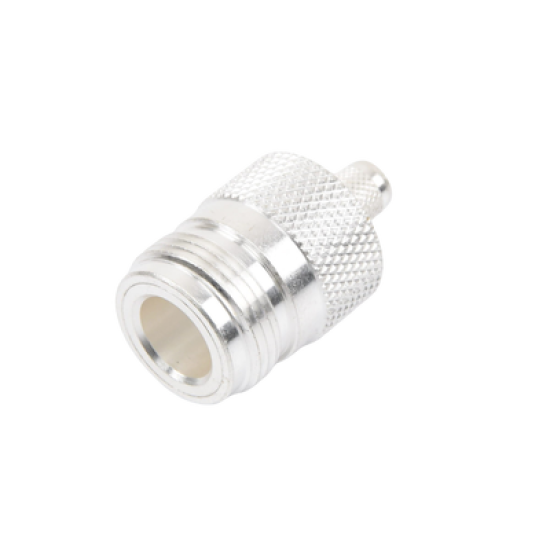Conector N Hembra, de Anillo Plegable para Cables LMR-240, RG-8/X, 9258, Niquel/Oro/Teflón.