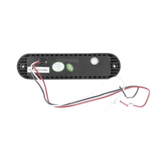 Luz Auxiliar Ultra Brillante  IP67 de 6 LEDs, Color Ambar/Claro, con mica transparente y bisel negro