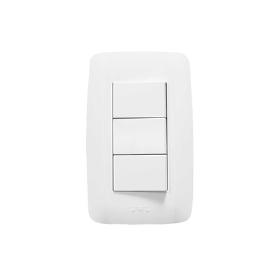 Apagador Escalera Triple de  127 V~60 Hz 10 A/ Color Blanco.