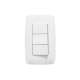 Apagador Escalera Triple de  127 V~60 Hz 10 A/ Color Blanco.