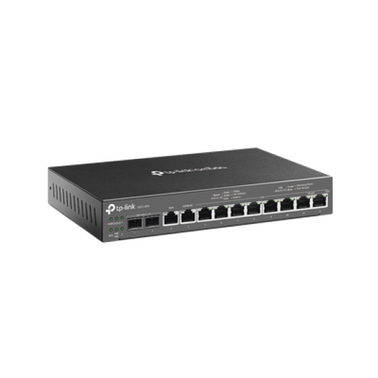 Router Omada VPN / SDN Multi-WAN 1G / Switch con PoE y Controlador  / 2 puerto WAN/LAN SFP 1G / 1 Puerto RJ45 WAN / 1 Puerto WAN/LAN RJ45 / 8 Puertos PoE+ LAN RJ45 /  24,980 Sesiones Concurrentes / Administración por Controlador Omada o Stand-Alone
