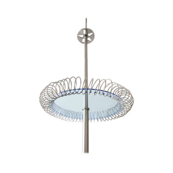Punta Pararrayo Tipo Dipolo Corona en Aluminio con Angulo de Protección de 72°