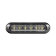 Luz Auxiliar Ultra Brillante  IP67 de 6 LEDs, Color Ambar/Claro, con mica transparente y bisel negro