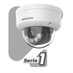 [Dual Light] Domo IP 6 Megapixel / Lente 2.8 mm / 30 mts IR + 30 mts Luz Blanca / Micrófono Integrado / Antivandálico IK08 / ACUSENSE Lite / Exterior IP67 / H.265 / PoE / ONVIF / Micro SD