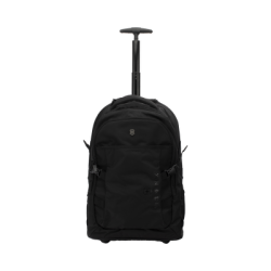 Mochila VX Sport EVO con Ruedas, Mango Telescópico y Correas al Hombro. Fabricada en Poliéster Negro repelente al Agua. Backpack on Wheels.