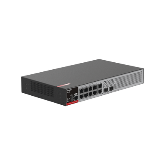 Switch PoE+ Empresarial 125 Watts, Administrable L2+, 8 Puertos PoE Gigabit , 2 Puertos Uplink Gigabit y 2 Puertos Uplink SFP 2.5G