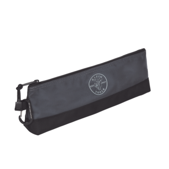 KIT 5 Bolsos Ultra Resistentes para Herramientas con Base y cierre Zipper, Colores: gris claro, amarillo, naranja, azul, gris oscuro. Todos con Mosquetones de Aluminio.