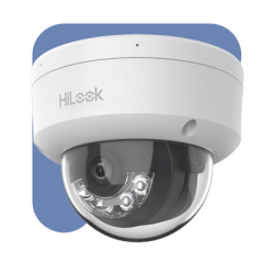 HiLook Series / Domo IP de 2 Megapixel (1080p) / Lente 2.8 mm / 30 mts IR / Micrófono Integrado / Exterior IP67 / PoE / dWDR / H.265+ / ONVIF
