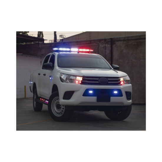 Estrobos Ocultos de 6 LED, Color Rojo/Azul, Ideales para Vehículos Encubierto