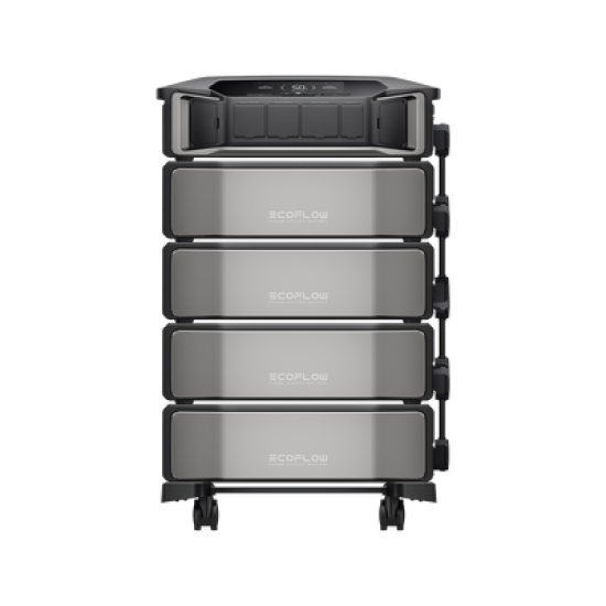 Estación de Energía Delta Pro Ultra 7.2kW para Respaldo Residencial, Incluye Batería de Litio LFP 6kWh (24kWh Totales), Sincronización para Mayor Potencia, Carga Solar Hasta 4000W, Capacidad de Trabajo Online (0ms)