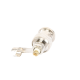 Conector BNC macho en 75 Ohm, para cable coaxial RG-59 / Con base de alivio negra de PVC, Níquel/ Oro/ PTFE.