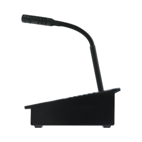 CONSOLA DE AVISOS MULTIZONA IP CON DISPLAY, MICRÓFONO Y GRABADOR DE MENSAJES