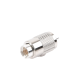 Conector UHF Macho (PL-259) para cables RG-8/U, RG-8U-SYS, 8237, 8267, 8268, 9913, CTN-400, 7810, 8214, 7810A, RFLASH-1113, LMR-400, Plata (Concha-Níquel)/ Plata/ D.A.P. (Fibra Sintética)
