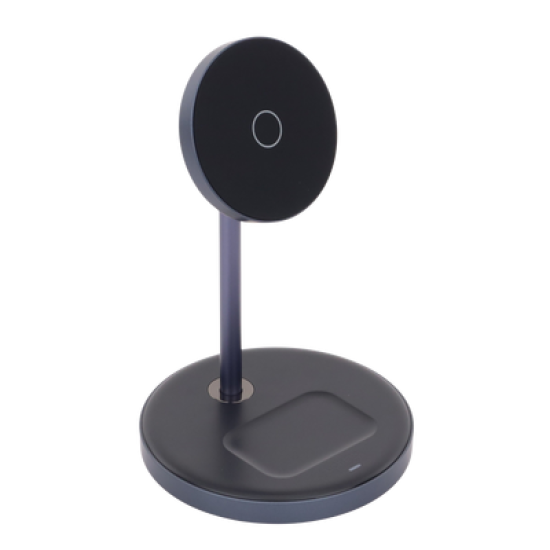 Estación de Carga Inalámbrica | 3 en 1 | Compatible con MagSafe | Perfecto para iPhone y  AirPods | Carga Rápida Adaptativa /Simultanea | Múltiples Protecciones | Luz Indicadora LED | Aleación de Aluminio | Incluye Cable