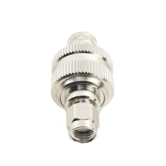 Conector SMA Macho Inverso de Anillo Plegable para RG-8/U, 9913, LMR-400, Níquel/ Oro/ Teflón.