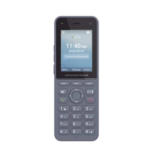 Teléfono IP inalámbrico Wi-Fi, Portátil, 3 cuentas SIP, 3 líneas, Voz HD, Bluetooth integrado, Puerto USB tipo C