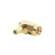 Conector SMA Macho Inverso en Ángulo Recto de Anillo Plegable para Cables RG-58/U, RG-142/U, Oro/ Oro/ Teflón.