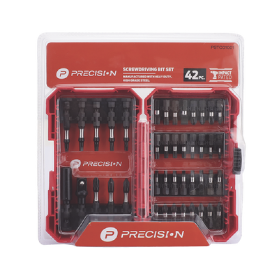 Juego de 42 Puntas para Taladro + Estuche (Entrada Hex. 1/4