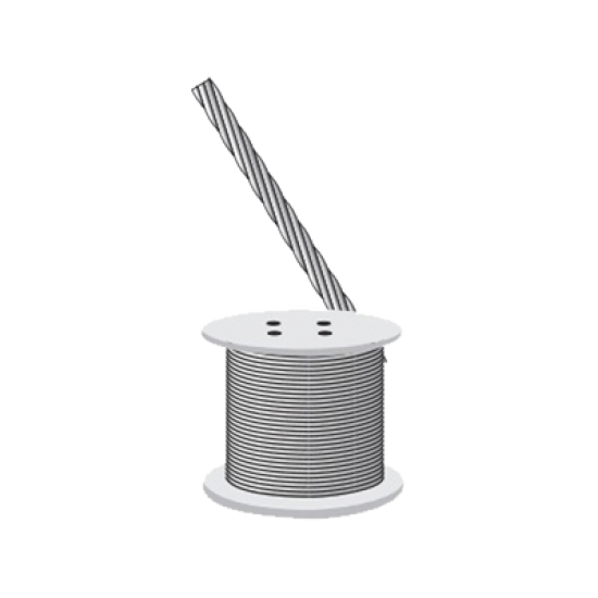 Cable Retenida 7 Hilos, Resistencia 1293 Kg. Diámetro 3/16