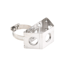 Adaptador de sujetadores de presión. Instalación en un tubo con diámetro de 1