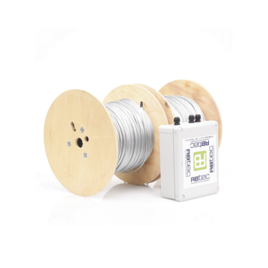 Kit de Cable Sensor Perimetral para Cerca Ciclonicas IRONCLAD / 610 METROS DE PROTECCION / 2 ZONAS; 305 METROS POR ZONA / Sin Falsas Alarmas por Viento / TODO Incluido/ TARJETA LPU400/ Calibración por Software