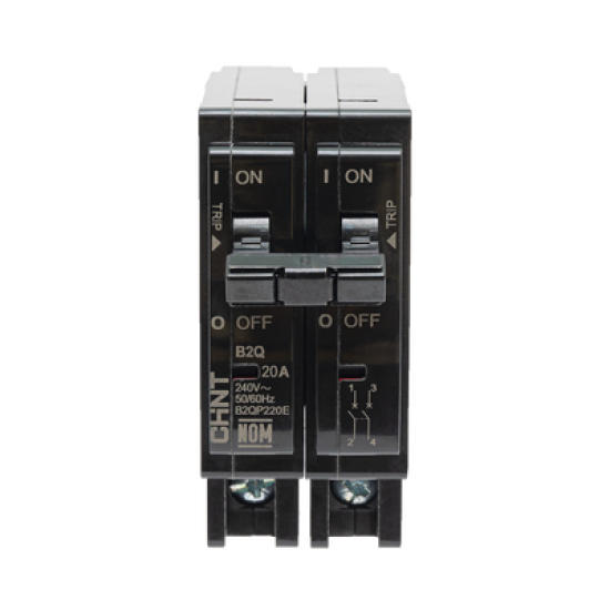 Interruptor Termomagnético Enchufable, Serie: B2Q, 2P, 40A, 240V (SKU:1002283)