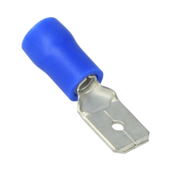 Terminal tipo hembra aislada 0.250 / 22 - 16 AWG / Rojo / Para baterías con teminal F1 / Paquete de 25 piezas.