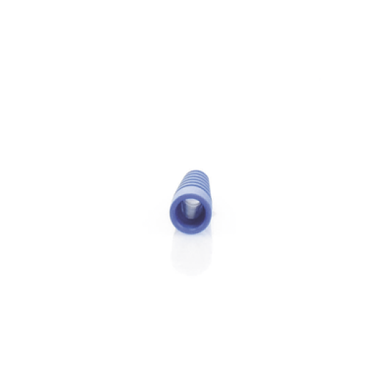 Soporte Azúl de Alivio a Tensión en Conectores y Cables tipo RG-58/U, RG-142/U, LMR-195.