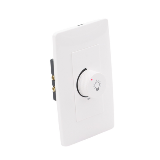 Dimmer Rotativo para Lámpara Incandescentes / 300 W 127 V CA / Color Blanco.