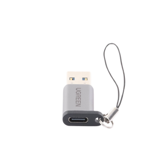 Adaptador USB 3.0 Macho a USB-C 3.1 Tipo C Hembra |Carga y Sincronización de Datos | Admite Corriente de 3A | Transferencia de hasta 5 Gbps | Amplia Compatibilidad | Chip VL160 | Caja de Aluminio | Color Gris