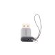 Adaptador USB 3.0 Macho a USB-C 3.1 Tipo C Hembra |Carga y Sincronización de Datos | Admite Corriente de 3A | Transferencia de hasta 5 Gbps | Amplia Compatibilidad | Chip VL160 | Caja de Aluminio | Color Gris
