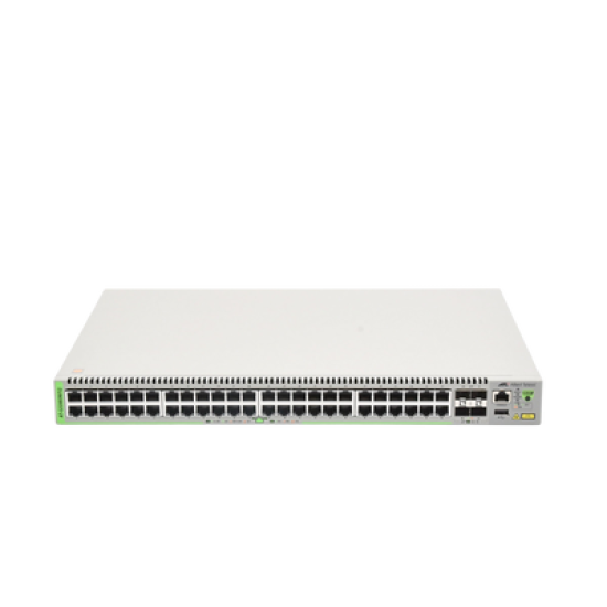Switch Administrable CentreCOM GS980M, Capa 3 de 48 puertos 10/100/1000Mbps + 4 SFP Gigabit