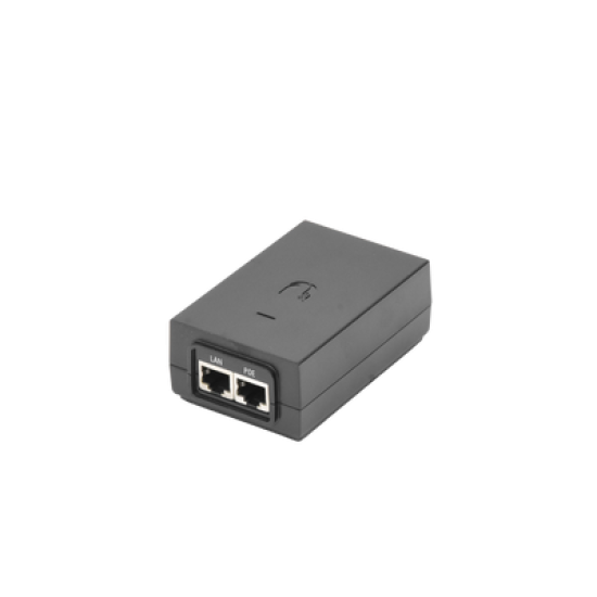 Adaptador PoE Ubiquiti de 24 VDC, 1.0 A con puerto Gigabit