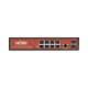  Switch Administrable de 8 puertos Gigabit Ethernet con PoE 802.3 af/at y 24V Pasivo + 2 SFP Gigabit, 150 W